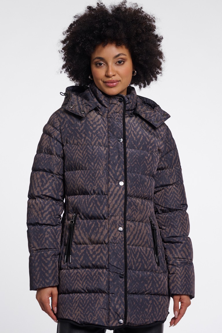 nusa coat rino & pelle bark blurry graphic