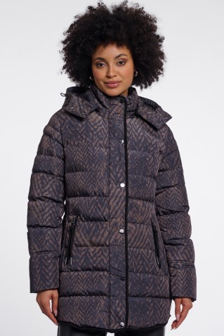nusa coat rino & pelle bark blurry graphic