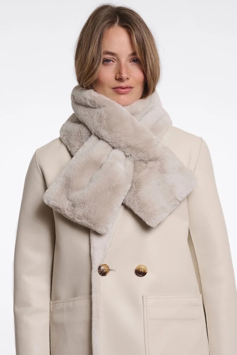 stip faux fur skarf rino & pelle birch