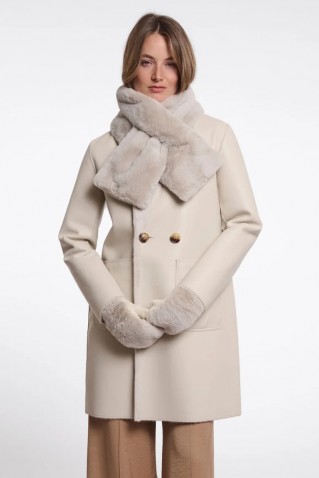 stip faux fur skarf rino & pelle birch