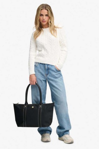 sd nylon tote bag superdry & co black