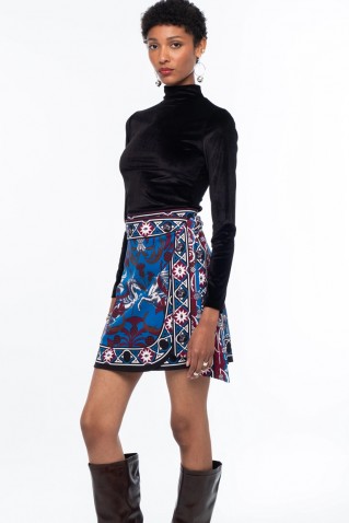 unicorn wrap mini skirt peace & chaos