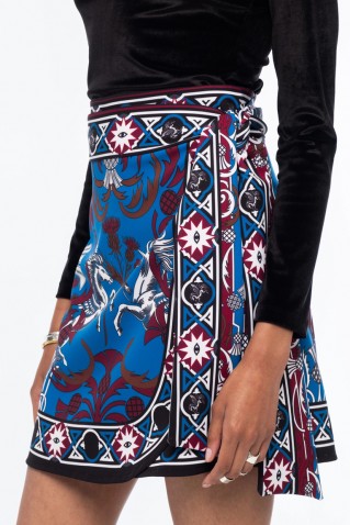 unicorn wrap mini skirt peace & chaos