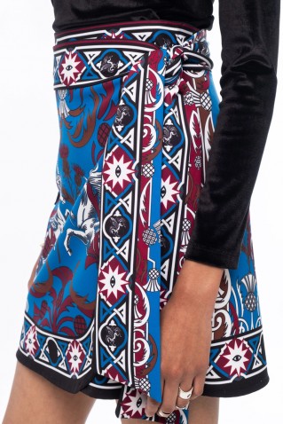 unicorn wrap mini skirt peace & chaos