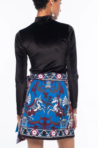 unicorn wrap mini skirt peace & chaos