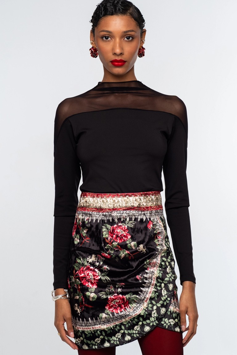 imperial mini skirt peace & chaos