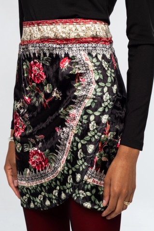 imperial mini skirt peace & chaos