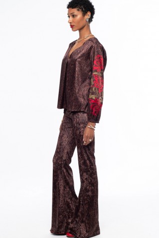 venomous velvet pants peace & chaos