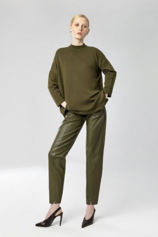 knitted blouse moutaki khaki