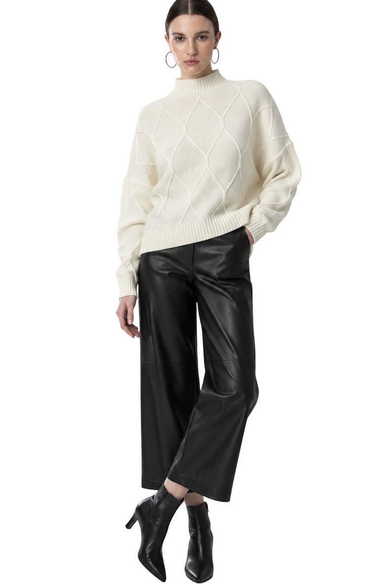 ecoleather jupe culotte moutaki black