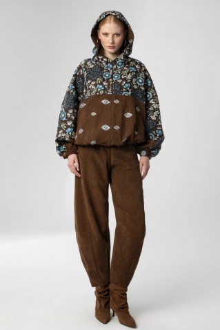 corduroy pants moutaki brown