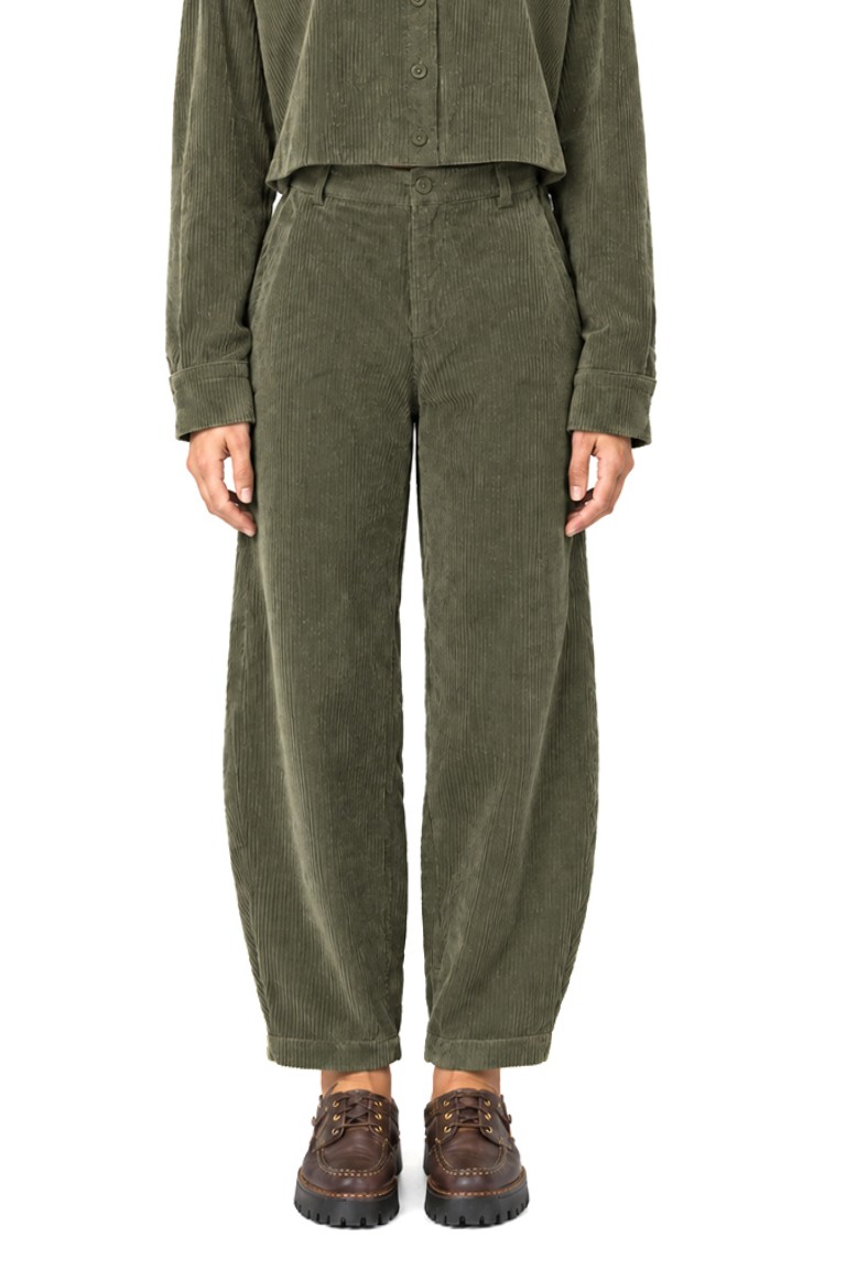 corduroy pants moutaki khaki
