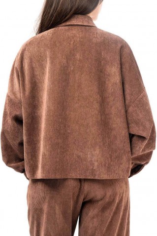 corduroy shirt moutaki brown