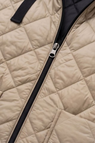 reversible puffer gilet moutaki beige