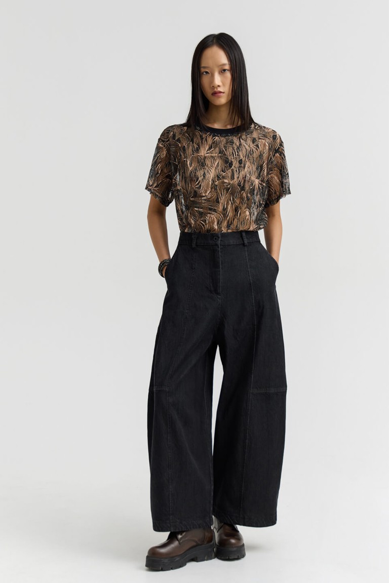 rinda denim pants namaste black