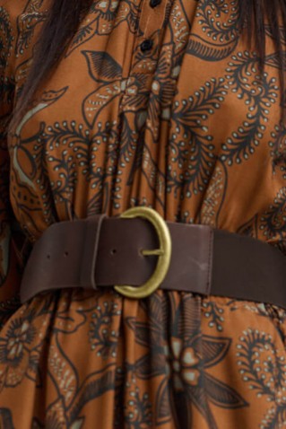 lavinia leather belt namaste brown