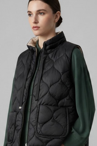 reversible puffer gilet moutaki
