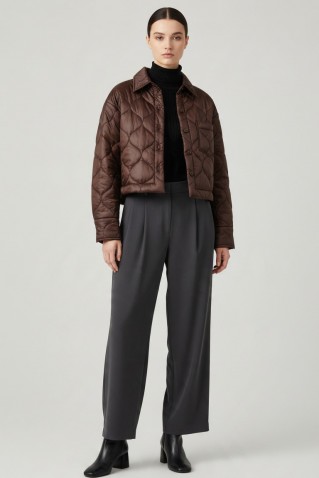 puffer πουκαμισο moutaki brown
