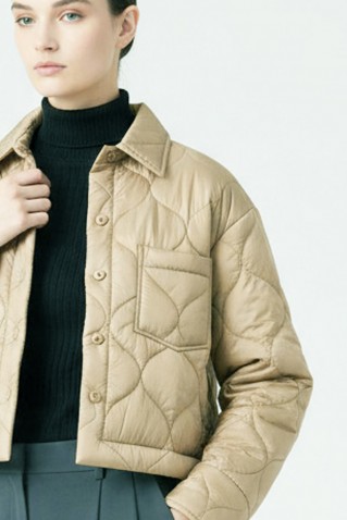 puffer shirt moutaki ecru