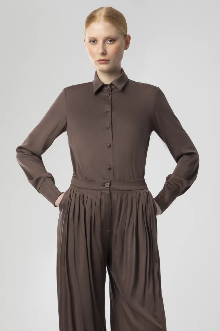 shirt moutaki brown