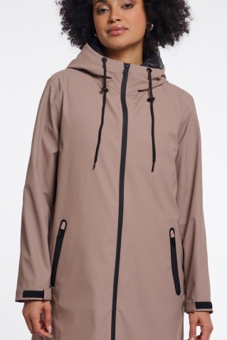 oliver coat rino & pelle toffee and black