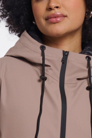 oliver coat rino & pelle toffee and black