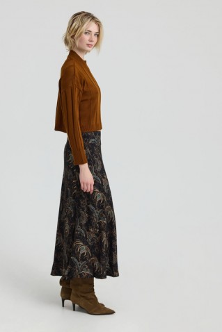 whoopi μακρια φουστα boho namaste black