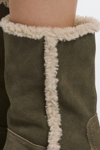 adeline boots rino & pelle grey olive