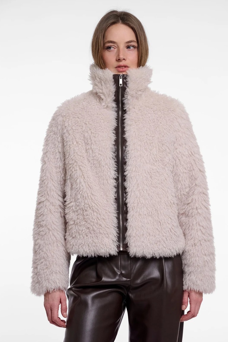 semma faux fur jacket rino & pelle birch
