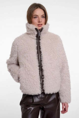 semma faux fur jacket rino & pelle birch