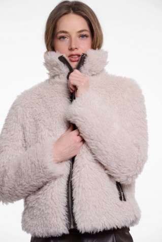 semma faux fur jacket rino & pelle birch