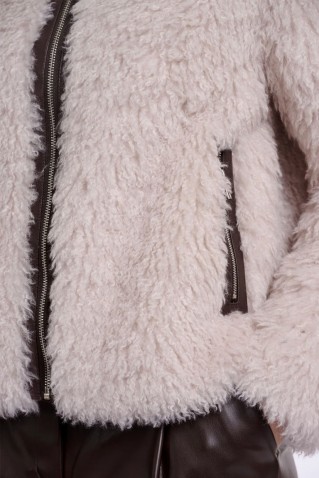 semma faux fur jacket rino & pelle birch
