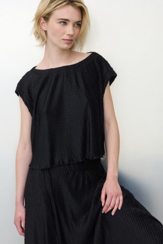 fatma μπλουζα boxy namaste black