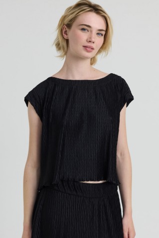 fatma μπλουζα boxy namaste black