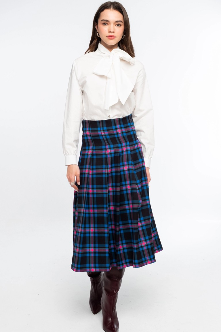 preppy midi skirt peace & chaos