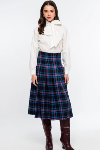 preppy midi skirt peace & chaos