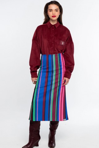 fantastica rib midi skirt peace & chaos