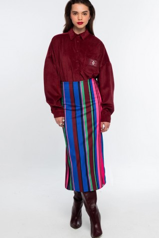 fantastica rib midi skirt peace & chaos