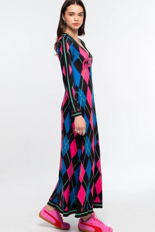 argyle long dress peace & chaos