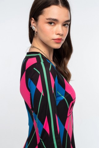 argyle long dress peace & chaos