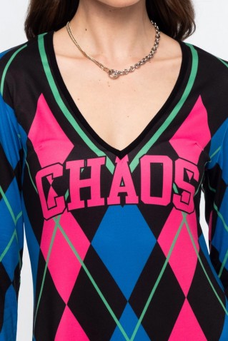 argyle long dress peace & chaos