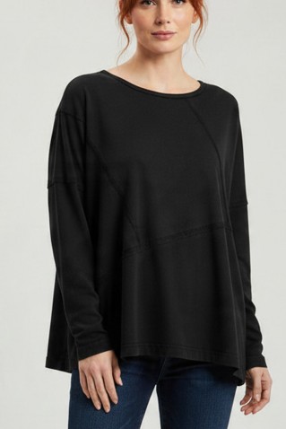 hector long sleeve blouse noah black