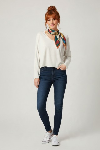 dam one m/m v-neck top noah off white