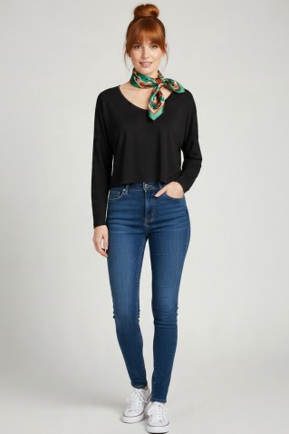 dam one m/m v-neck top noah black
